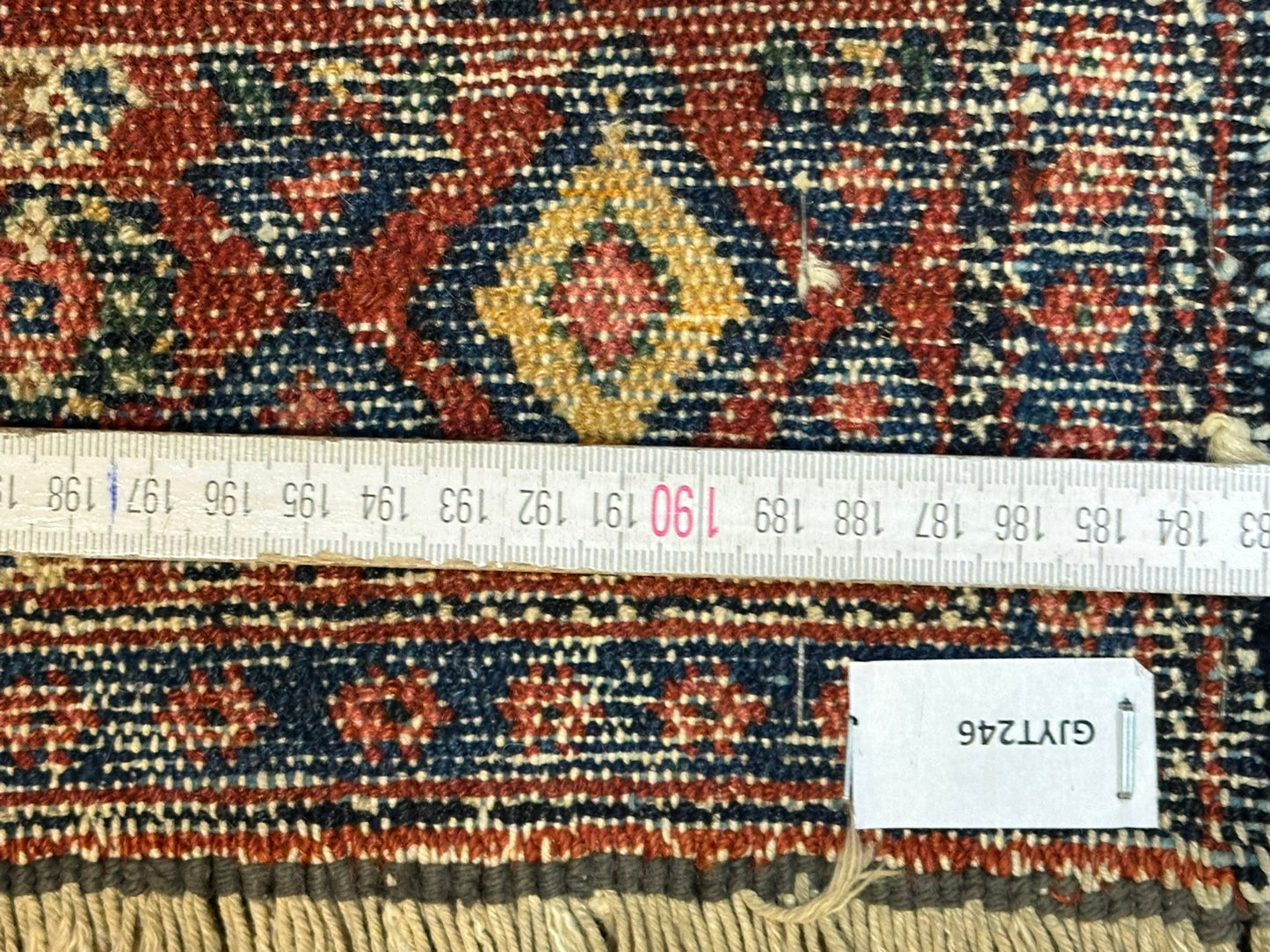 Antik Orientteppich handgeknüpft 153x108 cm Senneh Bidjar naturfarben