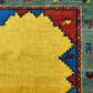 Indischer Gabbeh Orientteppich Handgeknüpft Bunt Gestreift 140x70 cm