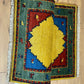 Indischer Gabbeh Orientteppich Handgeknüpft Bunt Gestreift 140x70 cm