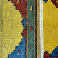 Indischer Gabbeh Orientteppich Handgeknüpft Bunt Gestreift 140x70 cm