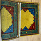 Indischer Gabbeh Orientteppich Handgeknüpft Bunt Gestreift 140x70 cm