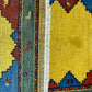 Indischer Gabbeh Orientteppich Handgeknüpft Bunt Gestreift 140x70 cm