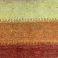 Indischer Gabbeh Orientteppich Handgeknüpft Bunt Gestreift 140x70 cm