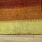 Indischer Gabbeh Orientteppich Handgeknüpft Bunt Gestreift 140x70 cm
