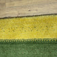 Indischer Gabbeh Orientteppich Handgeknüpft Bunt Gestreift 140x70 cm