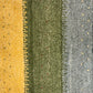 Indischer Gabbeh Orientteppich Handgeknüpft Bunt Gestreift 140x70 cm