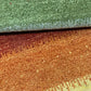 Indischer Gabbeh Orientteppich Handgeknüpft Bunt Gestreift 140x70 cm