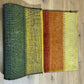 Indischer Gabbeh Orientteppich Handgeknüpft Bunt Gestreift 140x70 cm