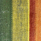 Indischer Gabbeh Orientteppich Handgeknüpft Bunt Gestreift 140x70 cm