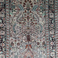 Orientteppich handgeknüpft 96x62 cm Hereke Seide auf Seide