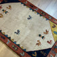 Indischer Gabbeh Orientteppich Handgeknüpft Beige Rostrot 147x92 cm