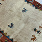 Indischer Gabbeh Orientteppich Handgeknüpft Beige Rostrot 147x92 cm