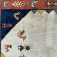 Indischer Gabbeh Orientteppich Handgeknüpft Beige Rostrot 147x92 cm