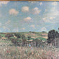 Gemälde Vintage Frühlingslandschaft / Antike Landschaftsmalerei 33x41cm