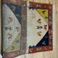 Indischer Gabbeh Orientteppich Handgeknüpft Beige Rostrot 147x92 cm
