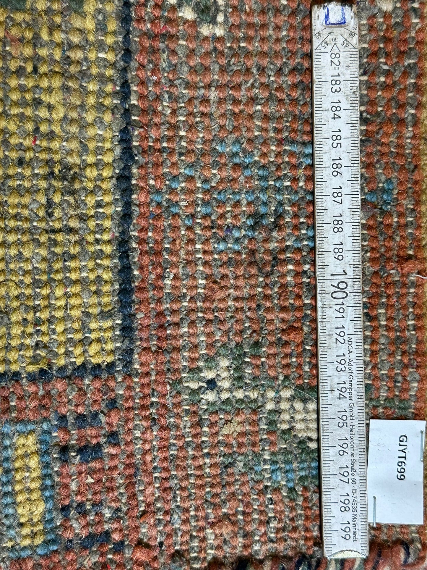 Indischer Gabbeh Orientteppich Handgeknüpft Beige Rostrot 147x92 cm