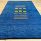 Indischer Gabbeh Orientteppich Handgeknüpft Blau 160x90 cm