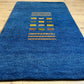 Indischer Gabbeh Orientteppich Handgeknüpft Blau 160x90 cm