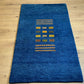 Indischer Gabbeh Orientteppich Handgeknüpft Blau 160x90 cm