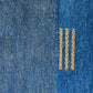 Indischer Gabbeh Orientteppich Handgeknüpft Blau 160x90 cm