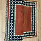 Indischer Gabbeh Teppich Handgeknüpft Rostrot Tiermotive 150x93 cm