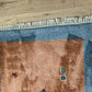 Indischer Gabbeh Teppich Handgeknüpft Terrakotta Blaugrau 160x97 cm