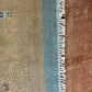 Indischer Gabbeh Teppich Handgeknüpft Terrakotta Blaugrau 160x97 cm