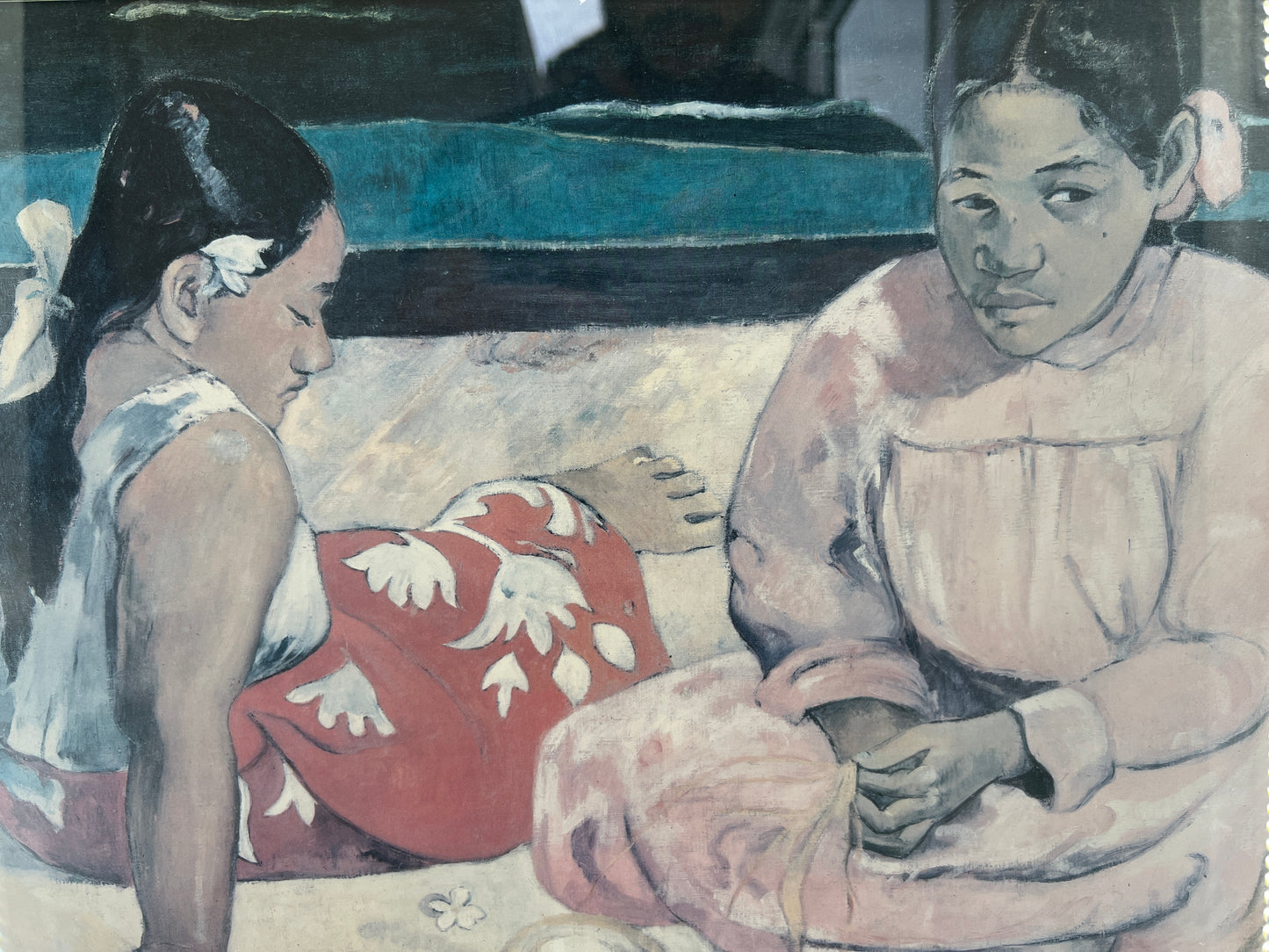 GJF25 Gemälde Frauen aus Tahiti von Paul Gauguin 41x32cm / 51x61cm