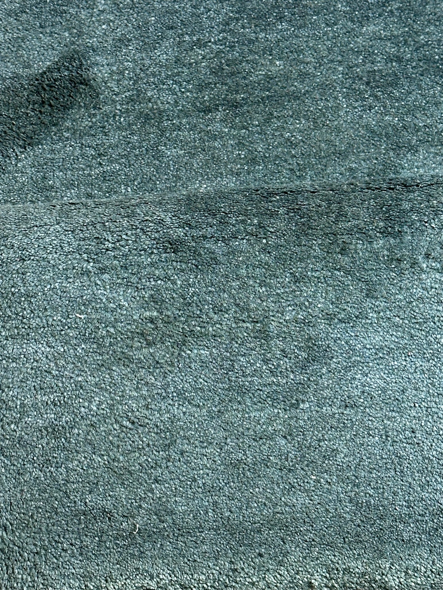 Indischer Gabbeh Teppich Handgeknüpft Dunkelgrün Tiermotive 163x87 cm