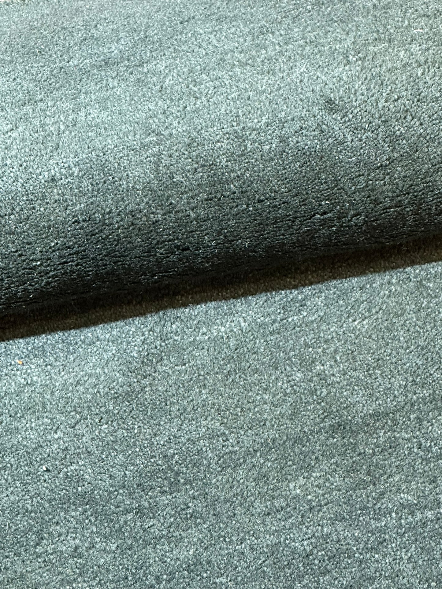 Indischer Gabbeh Teppich Handgeknüpft Dunkelgrün Tiermotive 163x87 cm