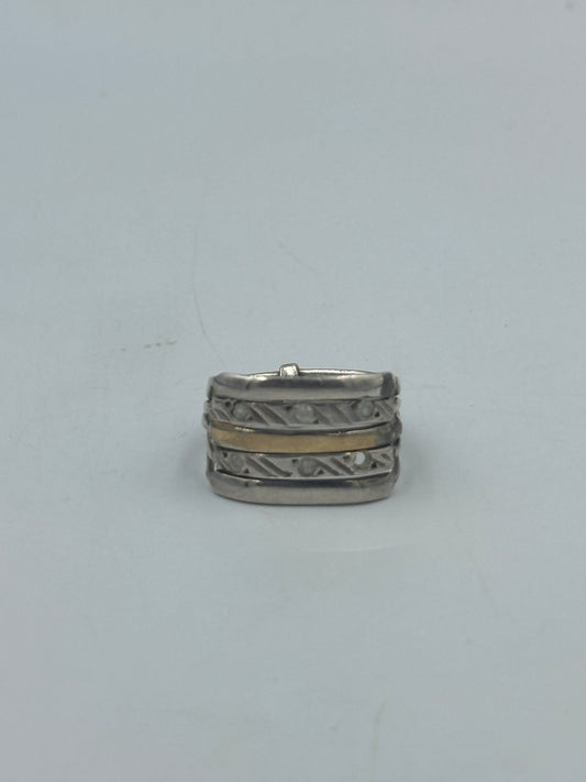 Vintage Bicolor Ring Ringgröße:54