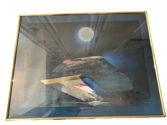 Gemälde mit dem Titel "Moonlight"  61x81cm