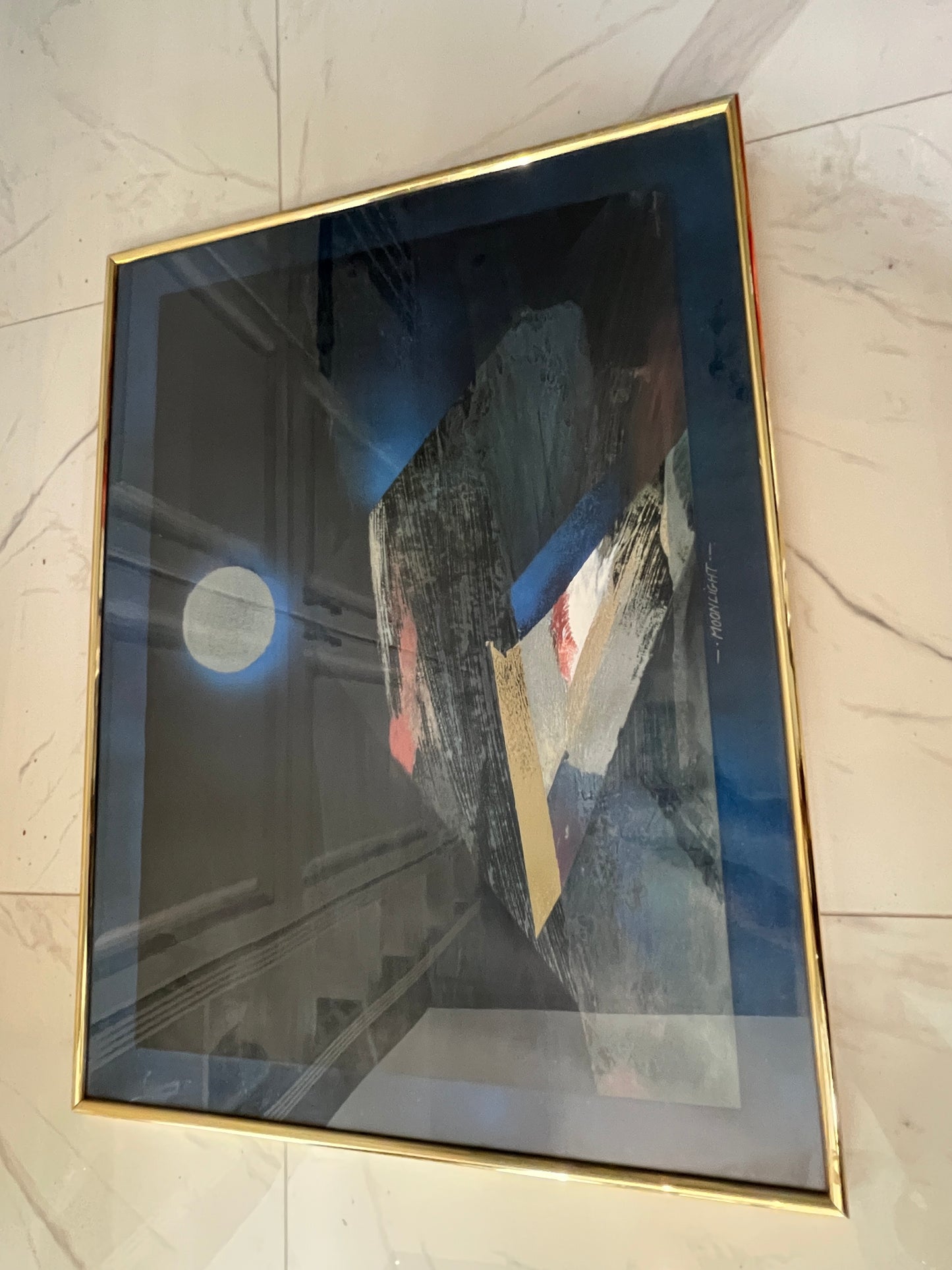 Gemälde mit dem Titel "Moonlight"  61x81cm