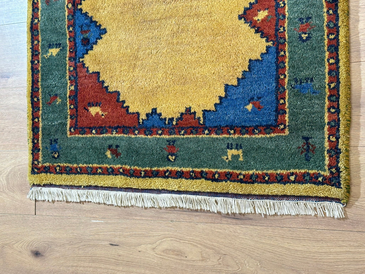 Gabbeh Orientteppich handgeknüpft Indian 155x93 cm