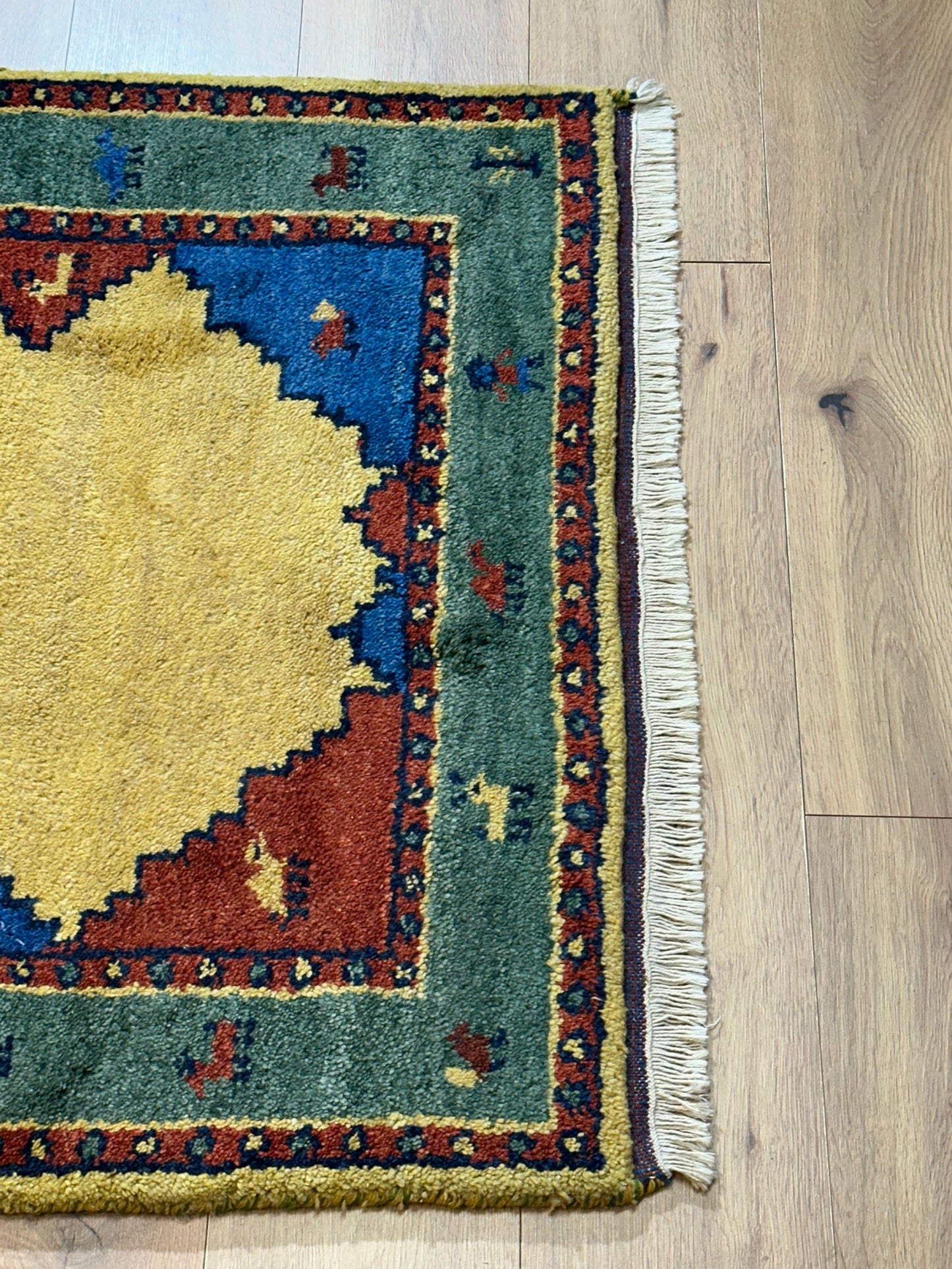 Gabbeh Orientteppich handgeknüpft Indian 155x93 cm