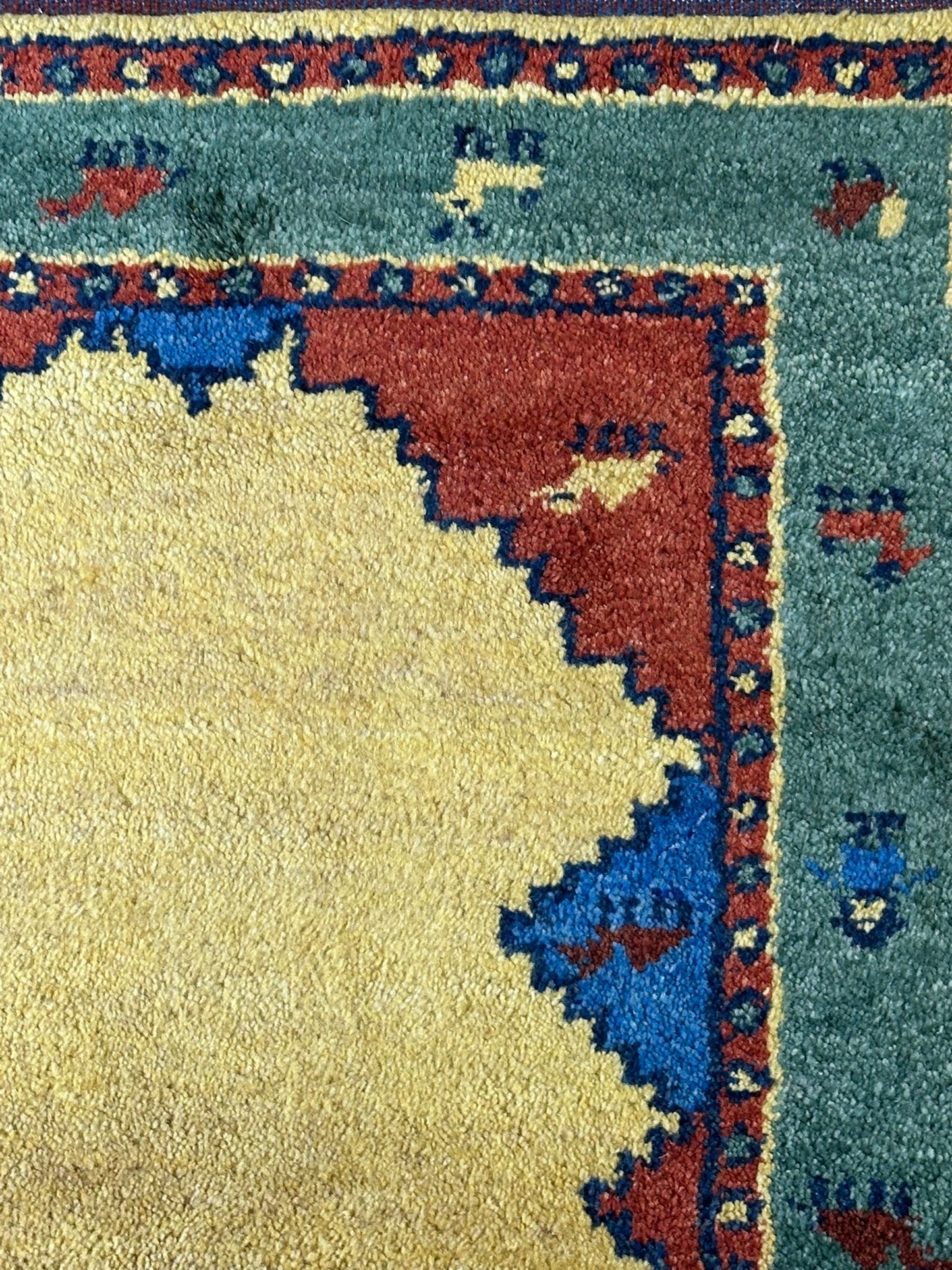Gabbeh Orientteppich handgeknüpft Indian 155x93 cm