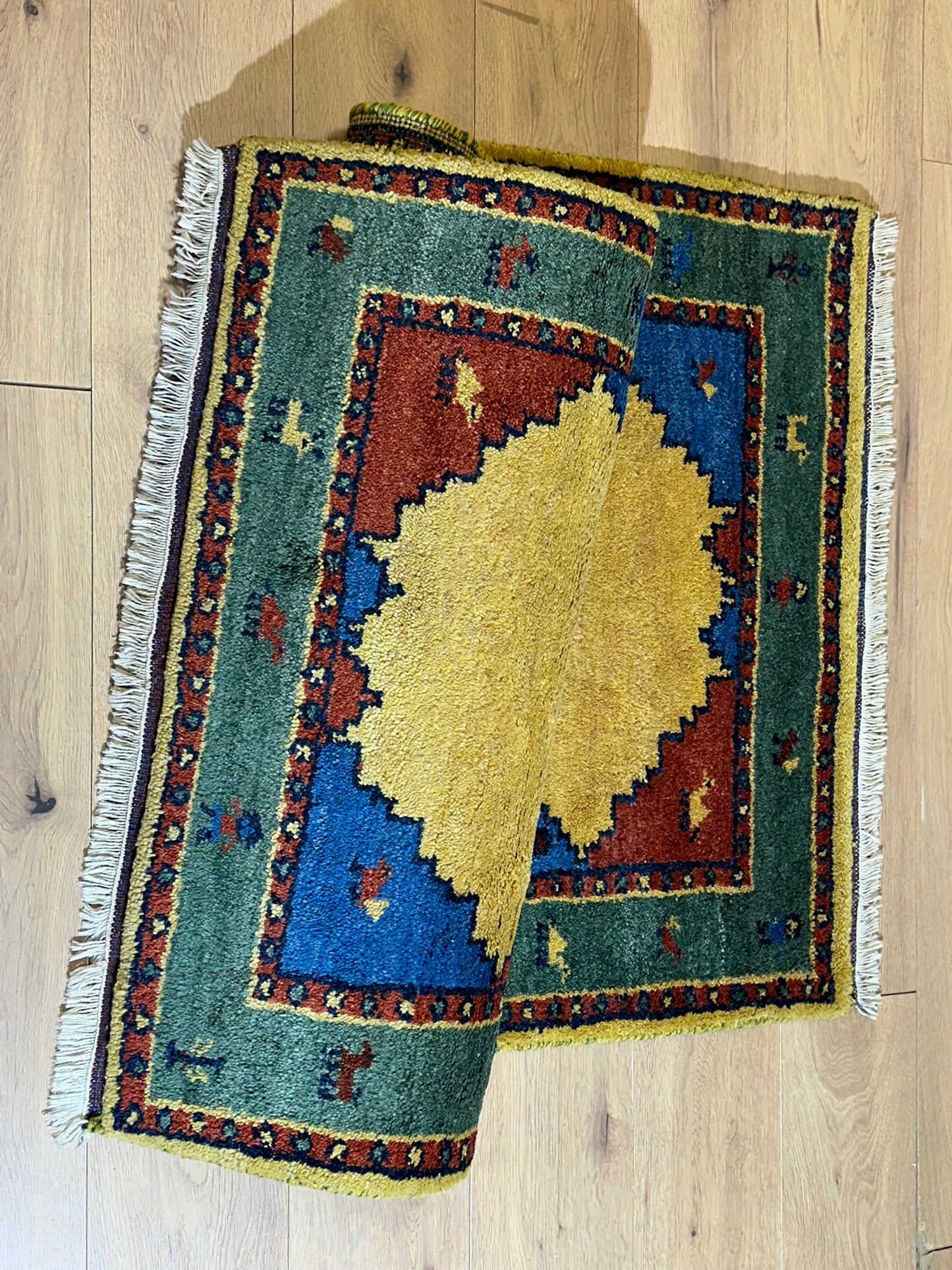 Gabbeh Orientteppich handgeknüpft Indian 155x93 cm