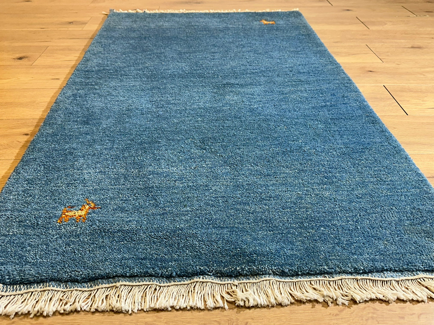 Gabbeh Orientteppich handgeknüpft Indian 160x90 cm