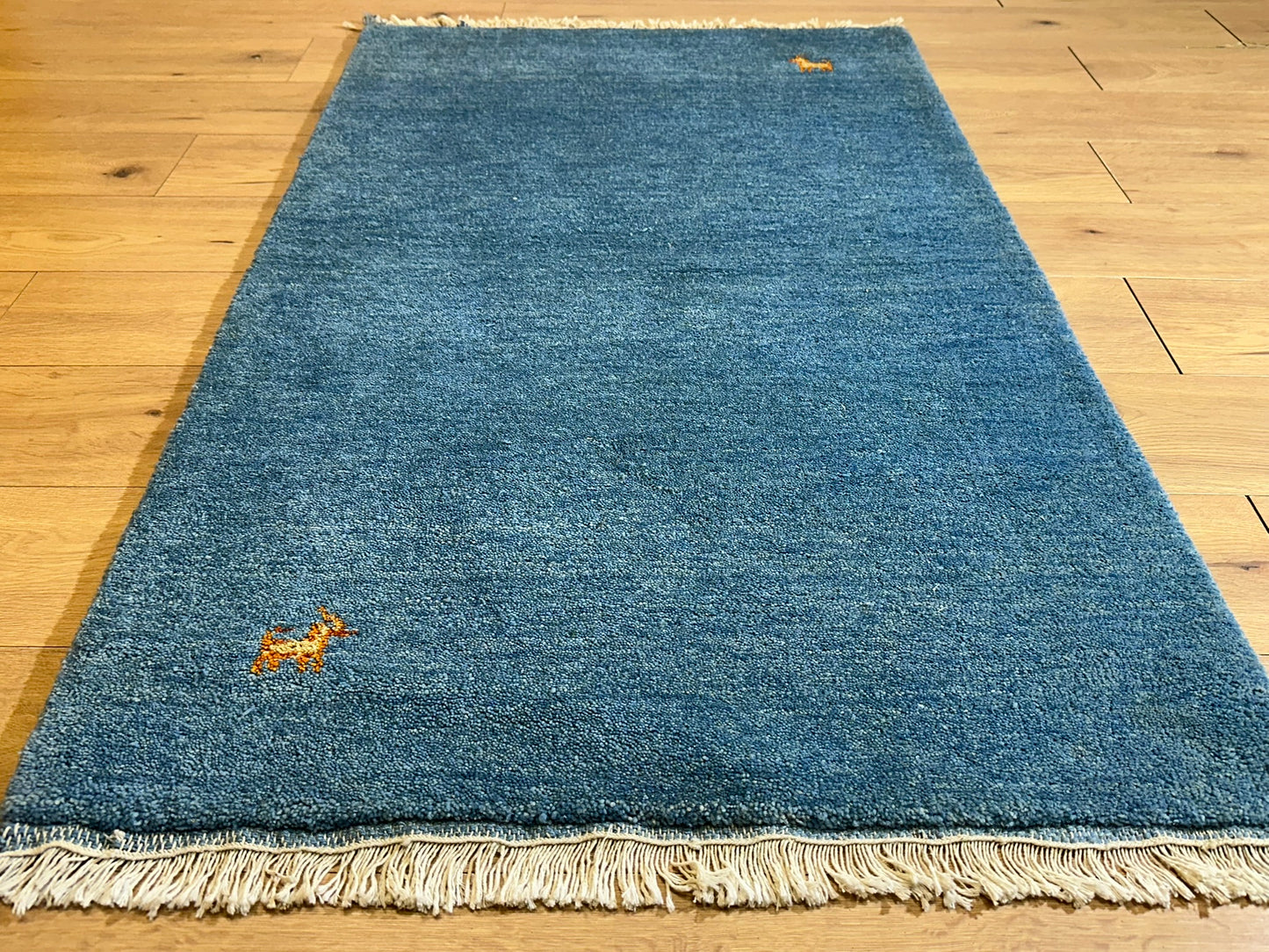 Gabbeh Orientteppich handgeknüpft Indian 160x90 cm