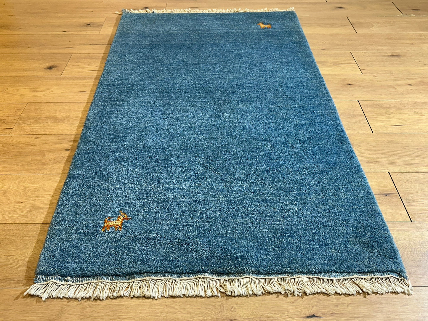 Gabbeh Orientteppich handgeknüpft Indian 160x90 cm