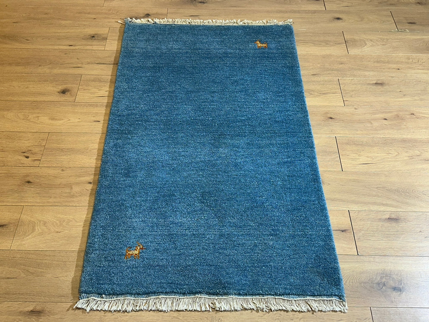 Gabbeh Orientteppich handgeknüpft Indian 160x90 cm