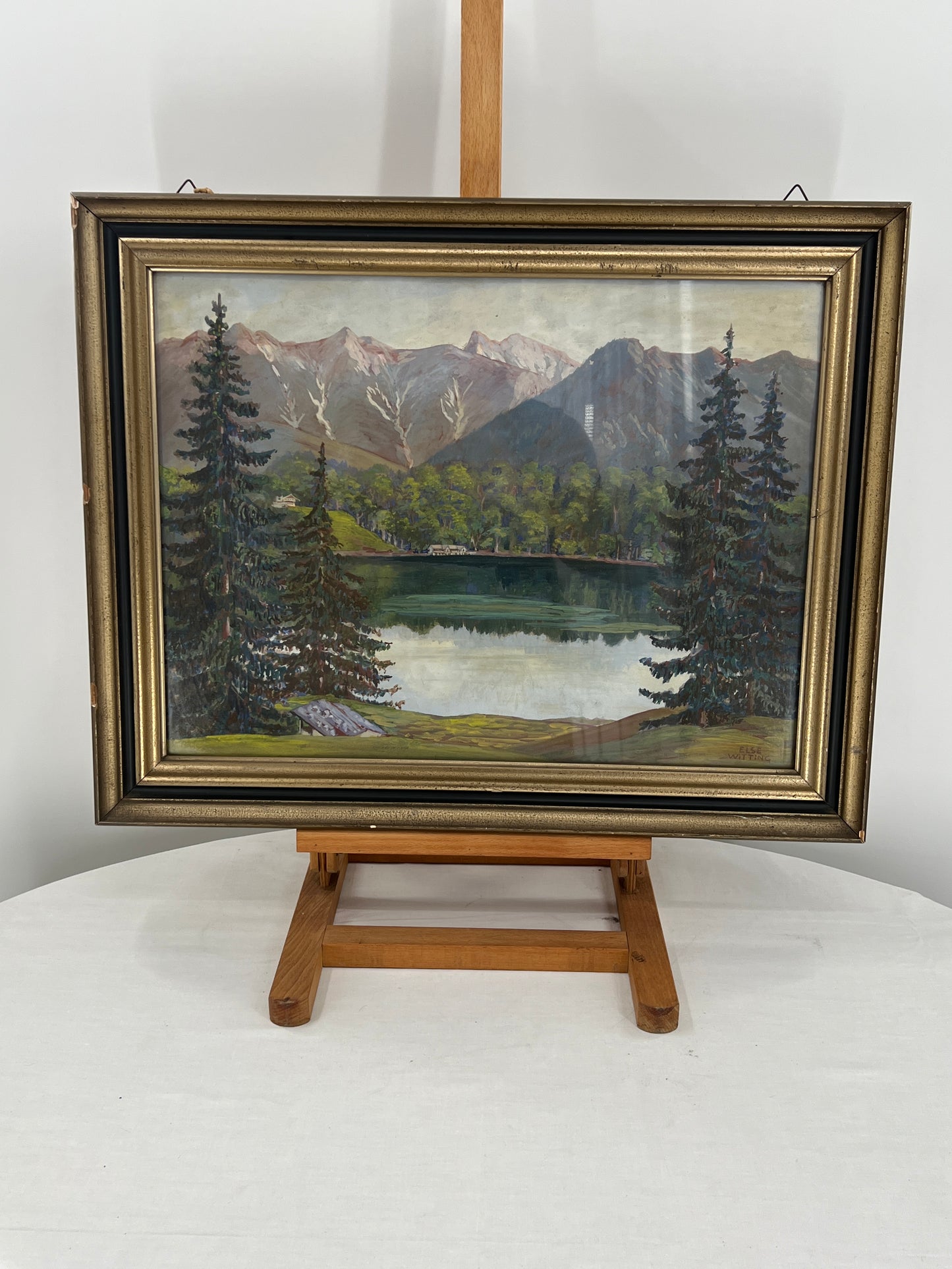 Gemälde "Berglandschaft" von Else Witting 65x52cm