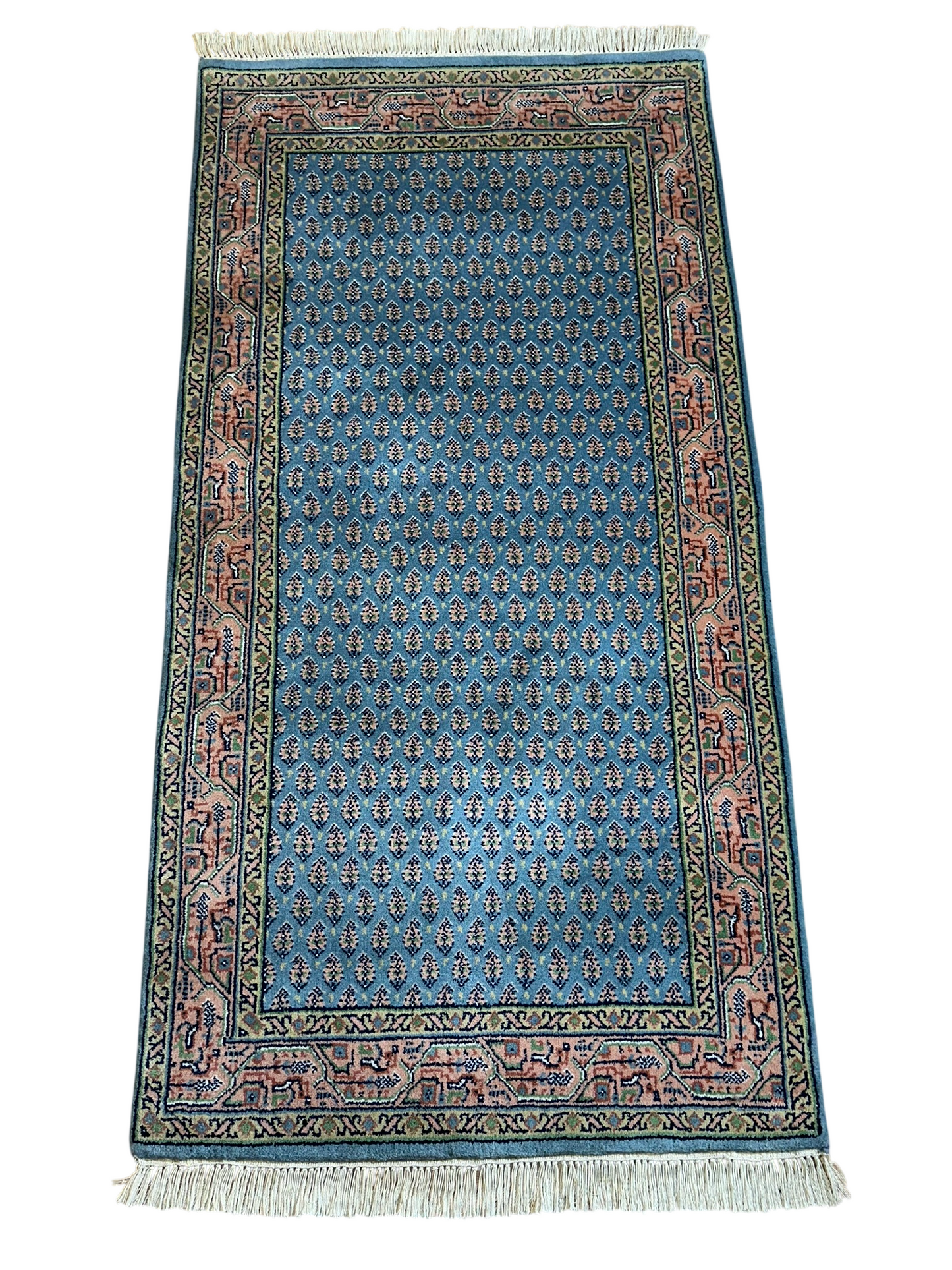 Orientteppich handgeknüpft Sarough Mir Indian 142x73 cm