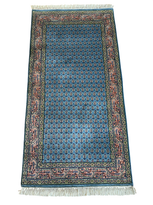 Orientteppich handgeknüpft Sarough Mir Indian 142x73 cm