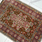 Orientteppich handgeknüpft Hereke 116x84 cm Seide auf Seide
