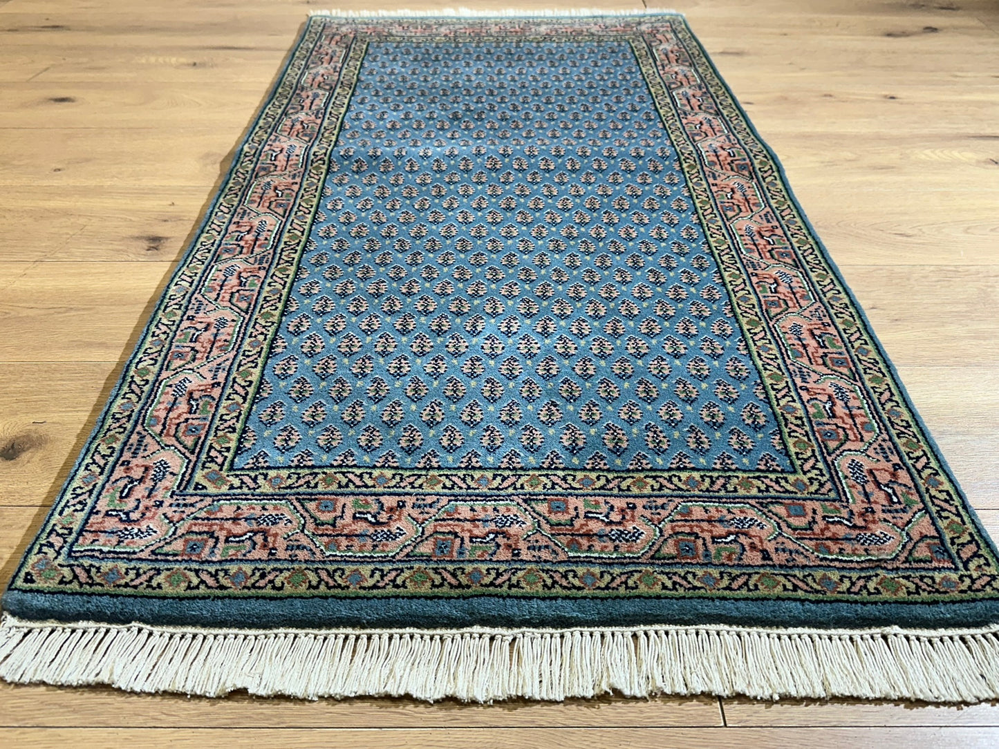 Orientteppich handgeknüpft Sarough Mir Indian 142x73 cm