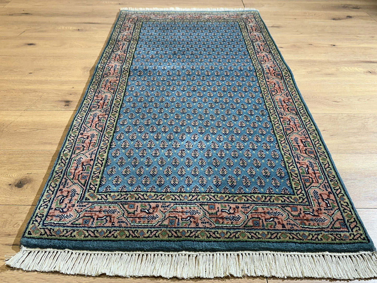 Orientteppich handgeknüpft Sarough Mir Indian 142x73 cm