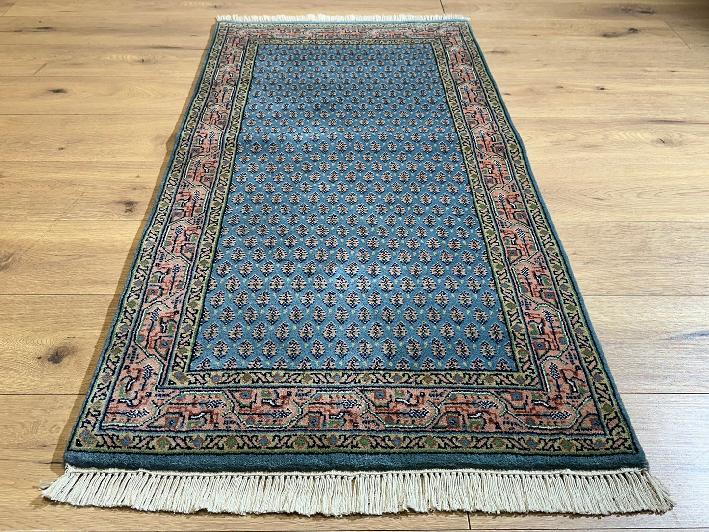 Orientteppich handgeknüpft Sarough Mir Indian 142x73 cm