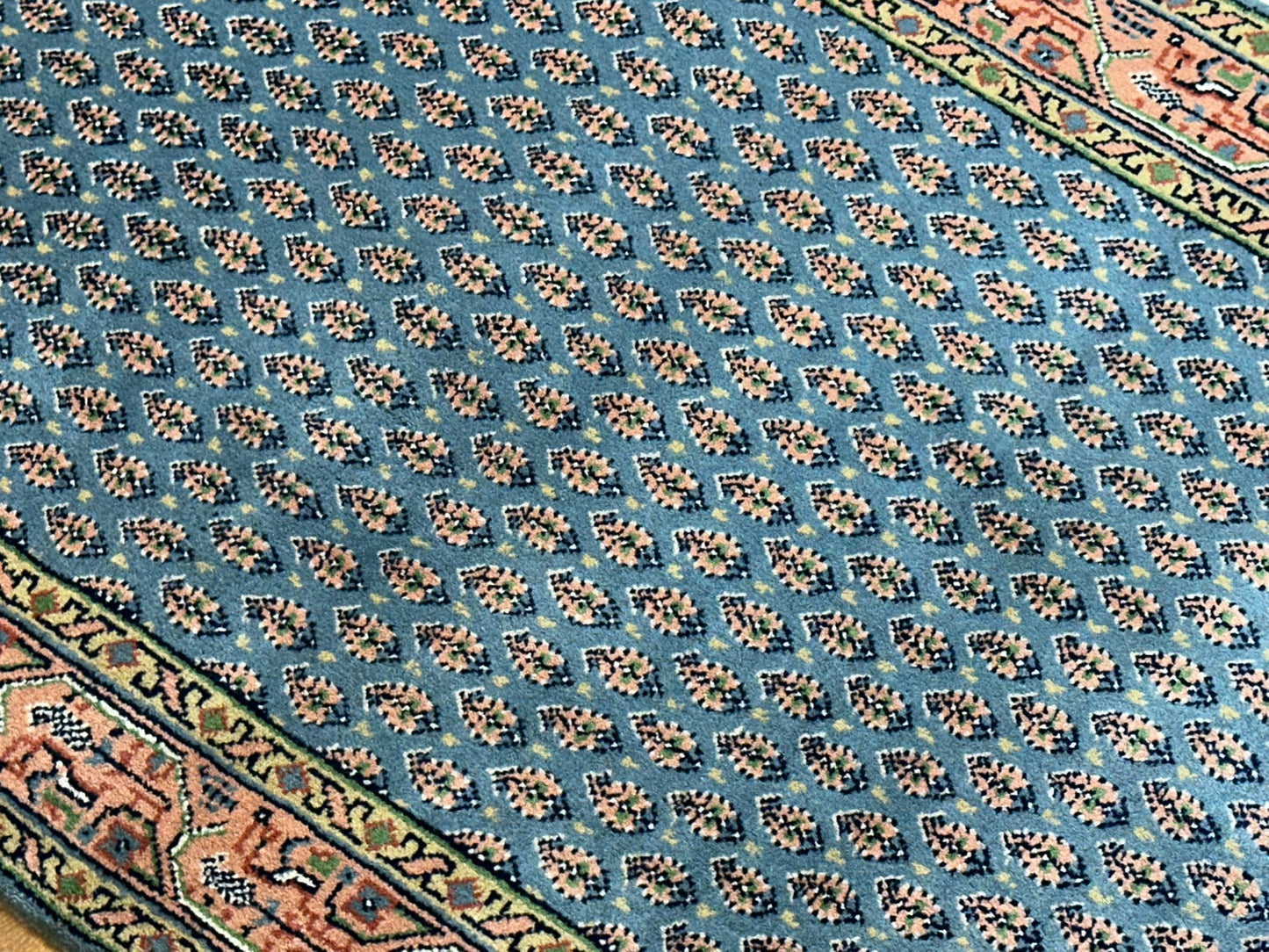 Orientteppich handgeknüpft Sarough Mir Indian 142x73 cm
