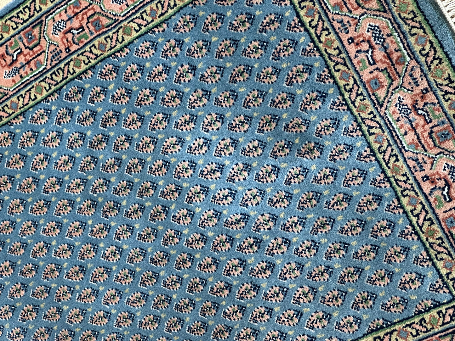 Orientteppich handgeknüpft Sarough Mir Indian 142x73 cm